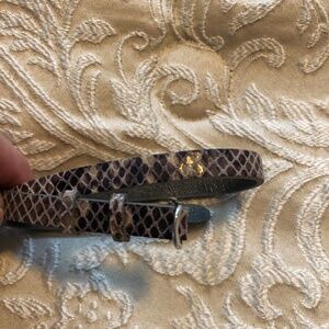 KEEP Collective double wrap snake skin bracelet